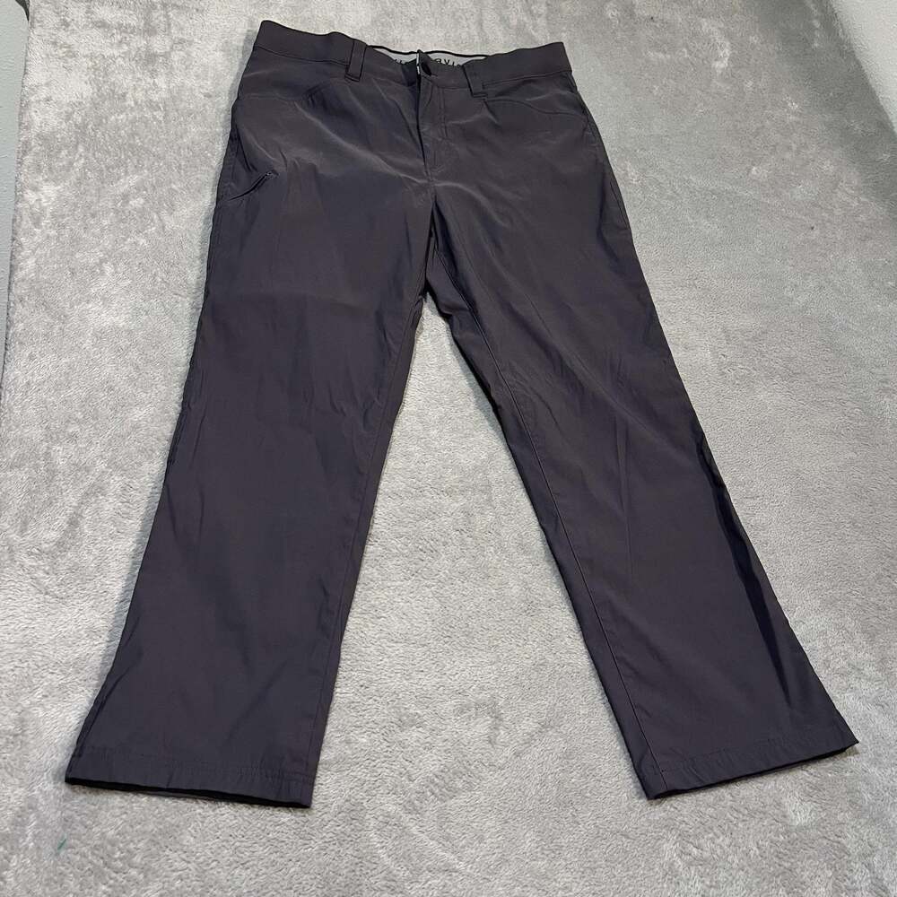 Orvis Tech Pants Mens 36x29 Gray Nylon Stretch Water Repellent Hiking Outdoor